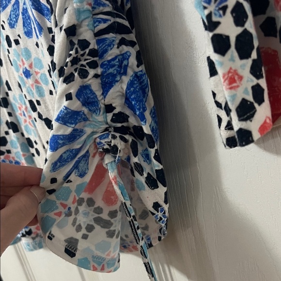 Ruby Rd. Multicolor Floral Long Sleeve Top - Picture 2 of 3